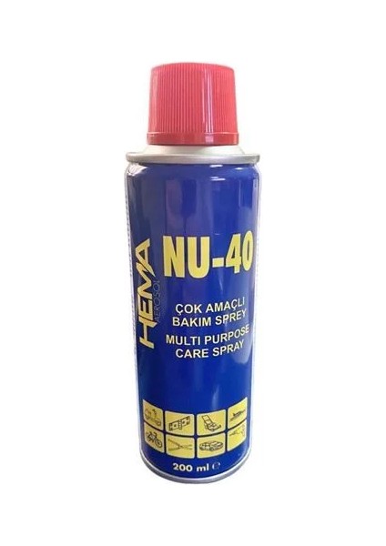 Uni 40 Çok Amaçlı Pas Sökücü Yağlayıcı Multi Sprey 200ML