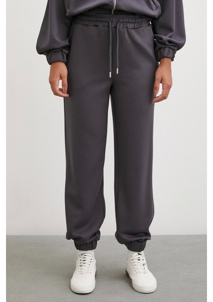 Lastikli Cepli Eşofman Altı Füme modelleri