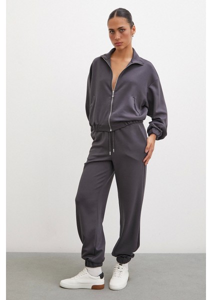 Lastikli Cepli Eşofman Altı Füme indirimleri