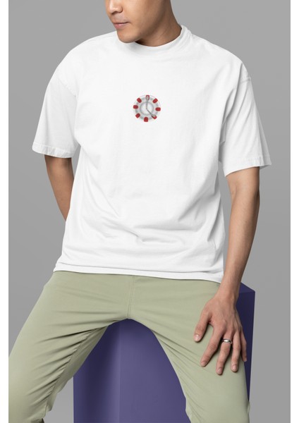 Oversize Acem Çay Altlığı T-Shirt Unisex modelleri