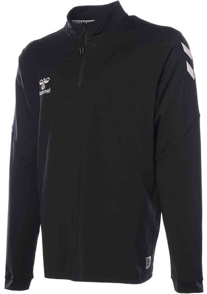 Oregon Half Zip Erkek Siyah Yuvarlak Yaka Sweatshirt