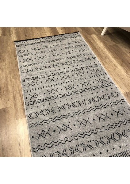 Prestij Eko 335 Açık Gri Dekoratif Yıkanabilir Kilim