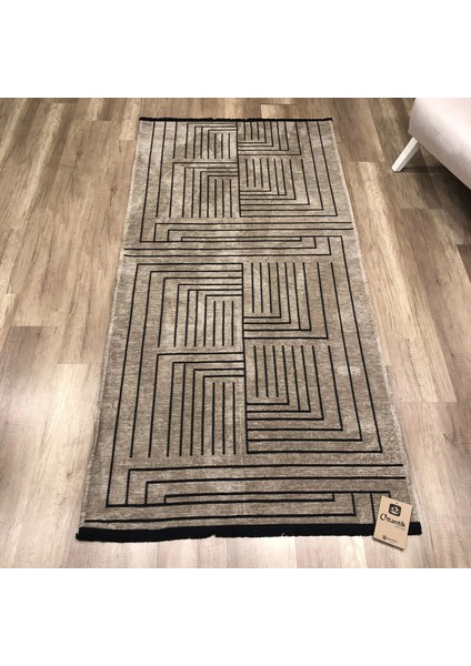 Prestij Eko 355 Bej Dekoratif Yıkanabilir Kilim