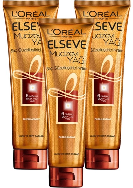 Mucizevi Yağ Saç Güzelleştirici Krem 150 ml 3'lü Set