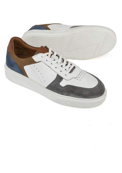 Ziya, Erkek Deri Sneaker 1431026Z950 Beyaz