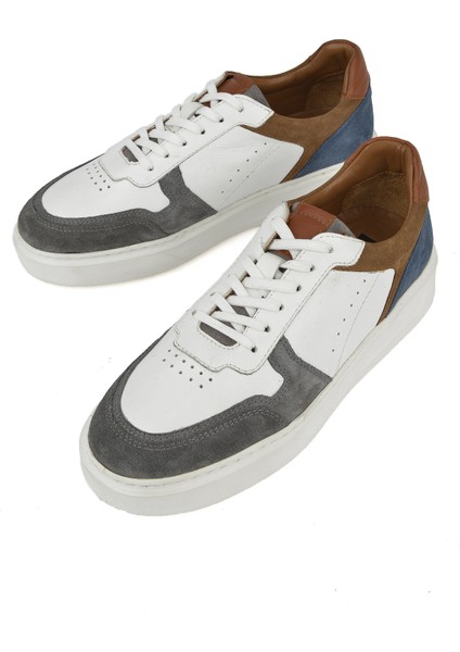 Ziya, Erkek Deri Sneaker 1431026Z950 Beyaz