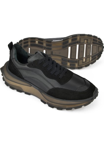 Ziya, Erkek Deri Sneaker 1431042Z7015 Siyah fırsatları