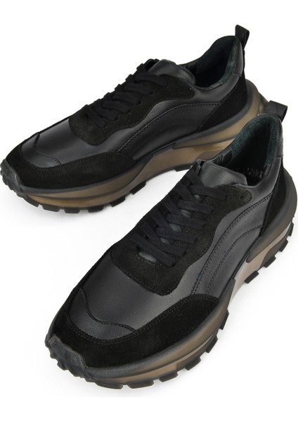 Ziya, Erkek Deri Sneaker 1431042Z7015 Siyah indirimleri