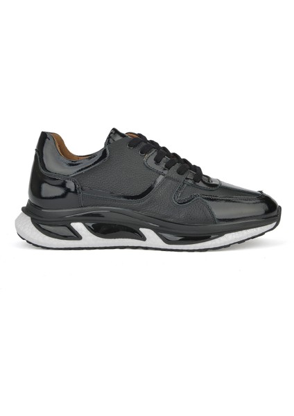 Ziya, Erkek Deri Sneaker 1431042Z8365 Siyah