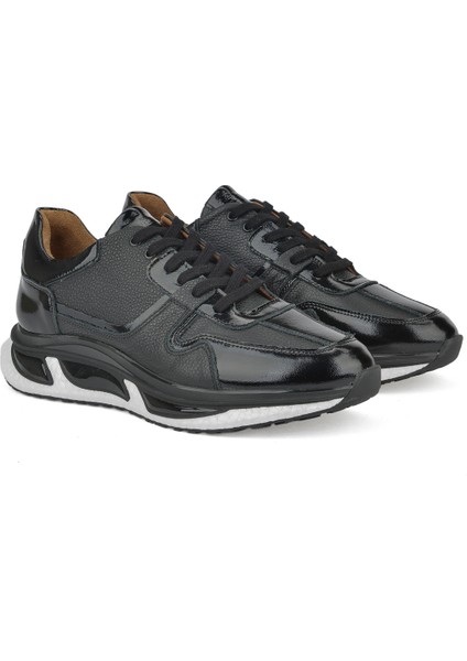 Ziya, Erkek Deri Sneaker 1431042Z8365 Siyah