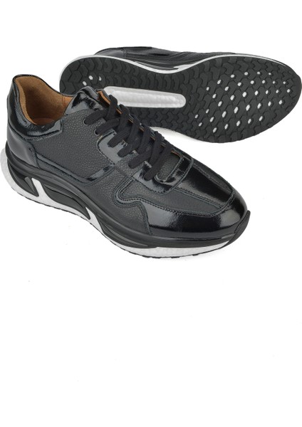 Ziya, Erkek Deri Sneaker 1431042Z8365 Siyah