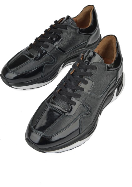 Ziya, Erkek Deri Sneaker 1431042Z8365 Siyah