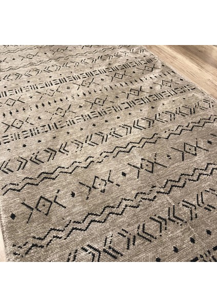 Prestij Eko 351 Bej Dekoratif Yıkanabilir Kilim