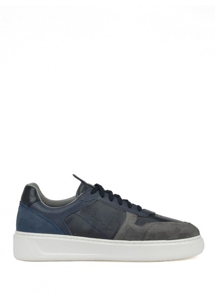 Ziya, Erkek Deri Sneaker 1431026Z950 Lacivert