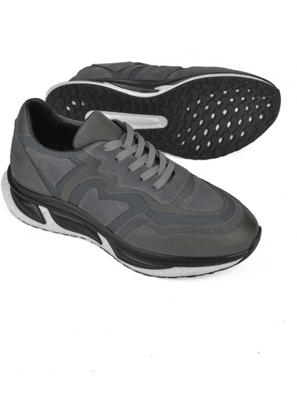 Ziya, Erkek Deri Sneaker 1431042Z8120 Gri fırsatları