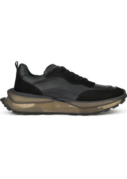 Ziya, Erkek Deri Sneaker 1431042Z7015 Siyah
