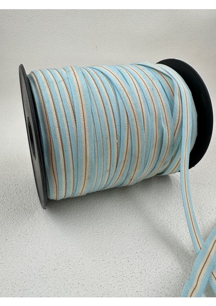 1 cm Çizgili Şerit-5 Metre (Mavi/sarı)