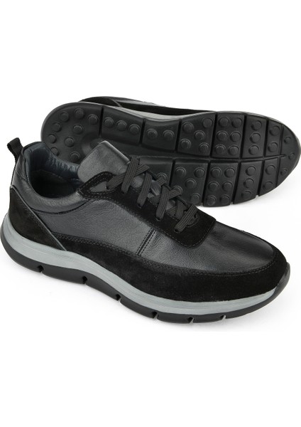 Ziya, Erkek Deri Sneaker 143983ZF90 Siyah fırsatları