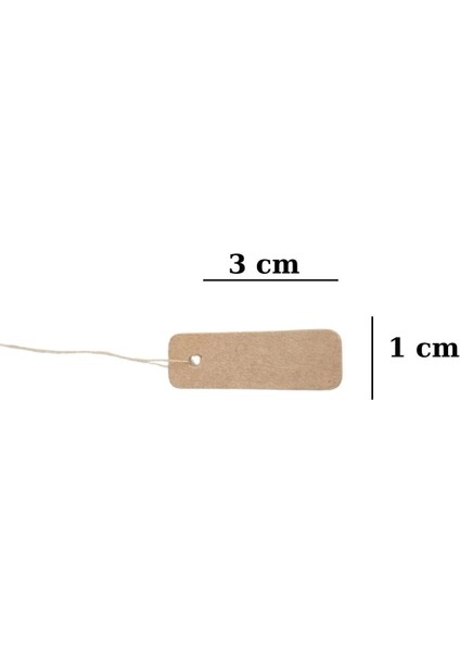 Karton Ipli Kraft Fiyat Etiketi 80 Li Uzun Boy (1 x 3 cm ) fiyatları
