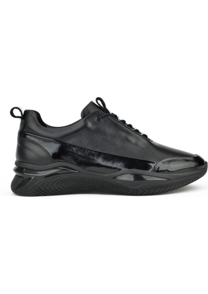 Ziya, Erkek Deri Sneaker 1431042Z6155 Siyah