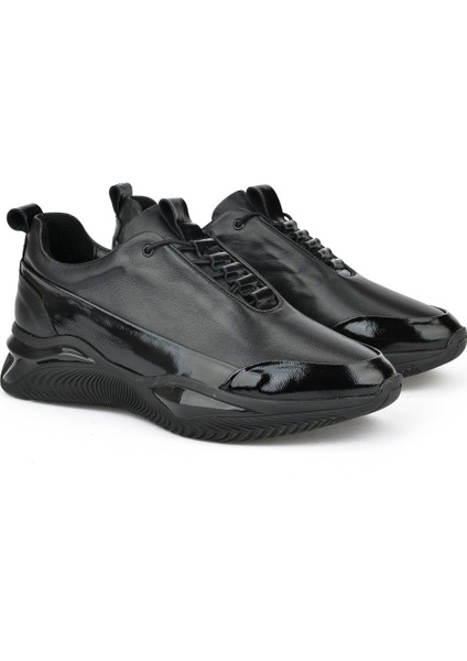 Ziya, Erkek Deri Sneaker 1431042Z6155 Siyah