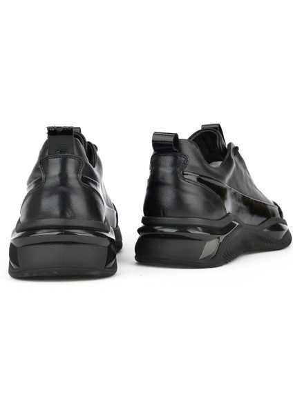 Ziya, Erkek Deri Sneaker 1431042Z6155 Siyah
