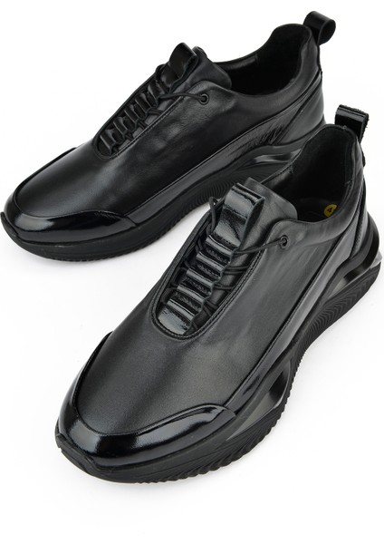 Ziya, Erkek Deri Sneaker 1431042Z6155 Siyah
