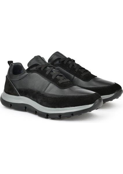 Ziya, Erkek Deri Sneaker 143983ZF90 Siyah