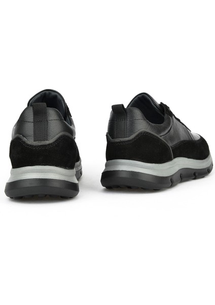 Ziya, Erkek Deri Sneaker 143983ZF90 Siyah