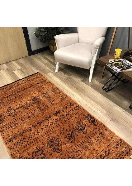 Hoom Rugs Prestij Eko 322 Kiremit Dekoratif Yıkanabilir Kilim