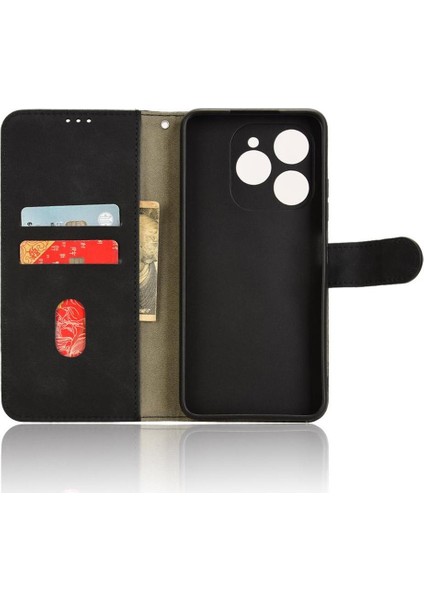 Oukitel C50 Kickstand Cüzdan Için Flip Case Yan Toka Kart Yuvaları Pu (Yurt Dışından) fırsatları