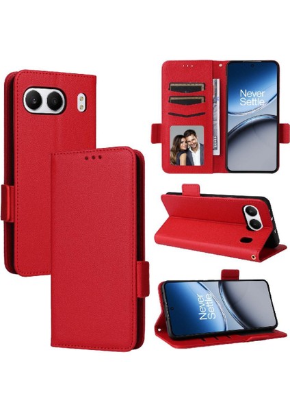 Oneplus Nord 4 5g Için Flip Case Pu Deri Manyetik Yan Toka Cüzdan (Yurt Dışından)