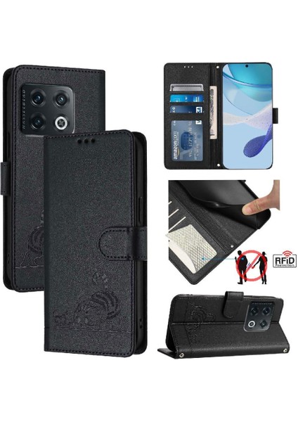 Oneplus 10 Pro 5g Için Kılıf Cüzdan Kapak Çevirin Kart Yuvası Tutucu Kickstand (Yurt Dışından)