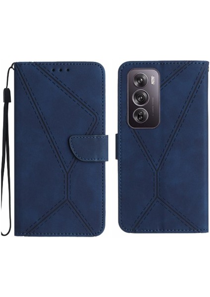 Oppo RENO12 Pro 5g Dikiş Kabartmalı Yüksek Kaliteli Tpu Yumuşak Pu (Yurt Dışından)