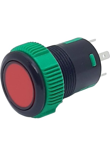 19MM Plastik Ledli Yaylı Buton Beyaz