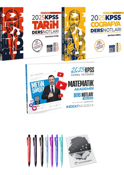 2025 KPSS Matematik Akademisi Video Ders Notları - 2025 KPSS Tarih Coğrafya Ders Notları + Hediyeli
