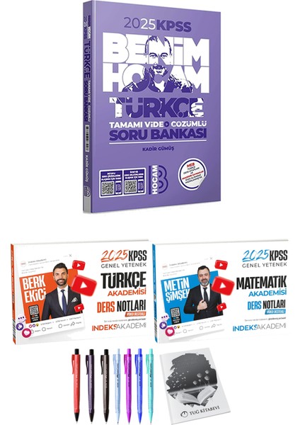 2025 KPSS Türkçe Matematik Akademisi Video Ders Notları - 2025 KPSS Türkçe Soru Bankası + Hediyeli