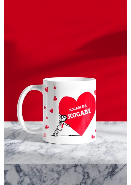 Karımda Karım Kocamda Kocam Çift Kupa Bardak Seti fırsatları