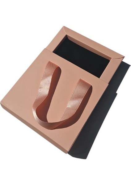 Somon 6 Adet Çekmeceli ve Çantalı Karton Kolye&mini Set Kutusu (12X12 cm )