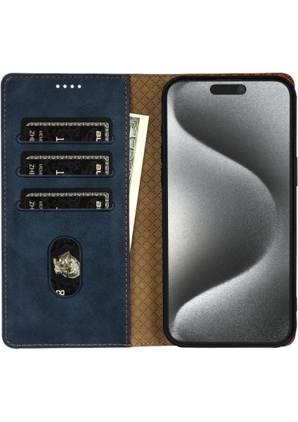 IPhone Xs Max Çift Katmanlı Koruma Için Flip Case Yan Cep Kart Yuvaları (Yurt Dışından)