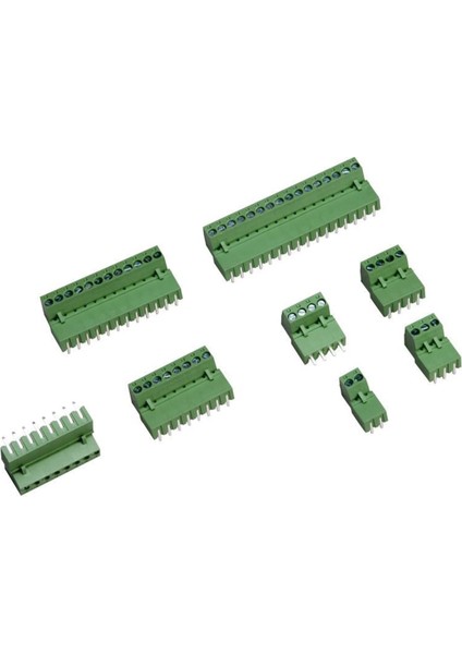 2'li 3.81MM 180 Takım Geçmeli Yeşil Klemens