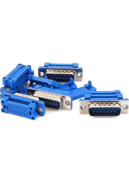 15'pin Erkek Flat Kablo Için Sıkıştırmalı D-Sub Konnektör