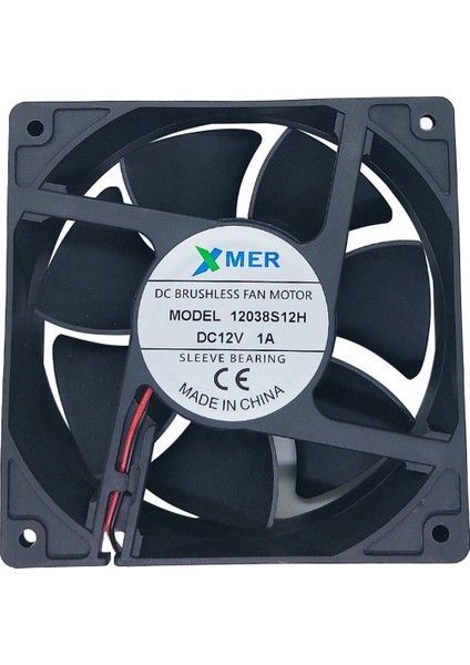 120X120X38MM 12V 1.0A 2p Xmer Fan