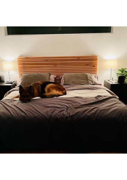Masif Ahşap Yatak Başlığı 2 mt x 60 cm Naturel