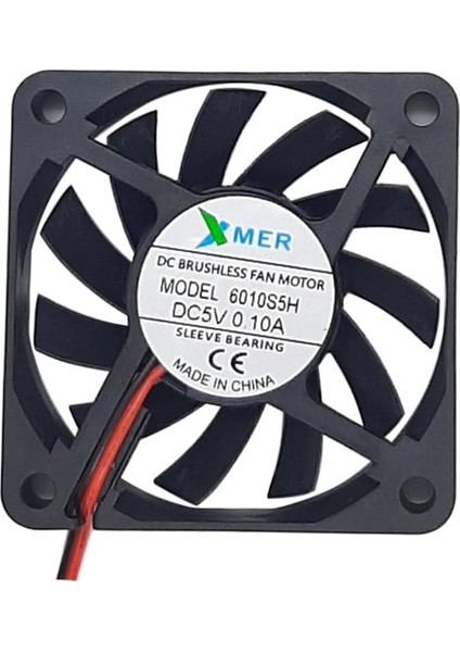 60X60X10MM 5V 0.10A 2p Xmer Fan