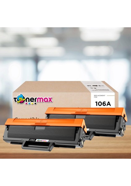 Hp Laser Mfp 137FWG Muadil Toner Çipli 2'li Paket / Hp 106A W1106A