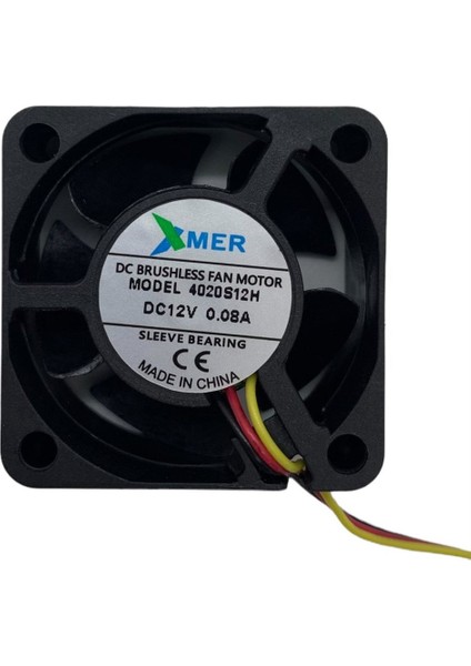 40X40X20MM 12V 0.08A 3p Xmer Fan