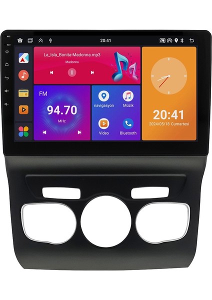 Citroen C4 New Android 6gb Ram 128GB Rom 8 Çekirdek Carplay Multimedya