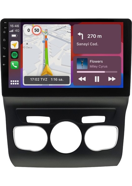Citroen C4 New Android 6gb Ram 128GB Rom 8 Çekirdek Carplay Multimedya