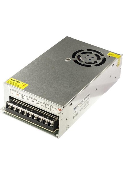 12V- 20 Amper Ip 20 Kalın Kasa Metal Trafo
